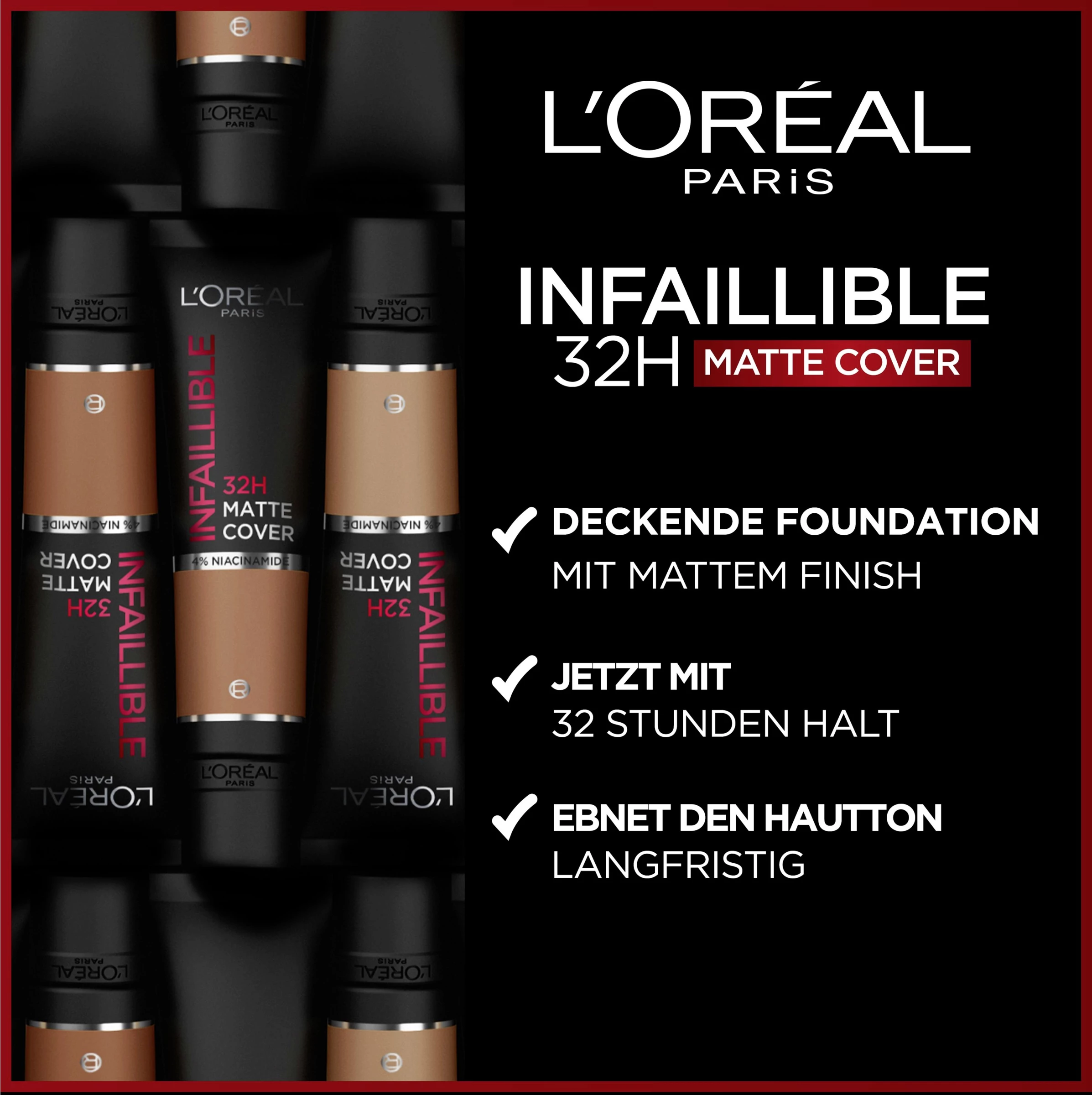 L’Oréal Paris Infaillible 32H Matte Cover 350 Warm Undertone – Bild 3