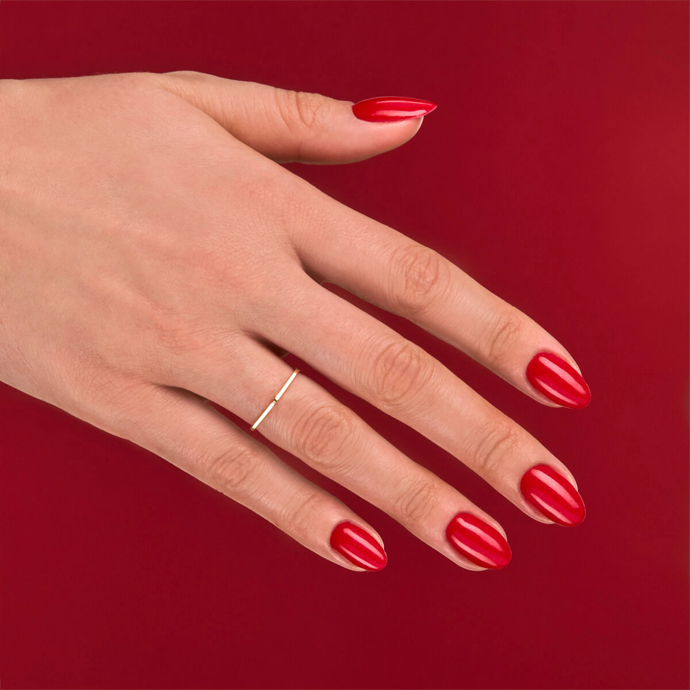 Semilac 025 UV Gel Polish Glitter Red â Bild 2