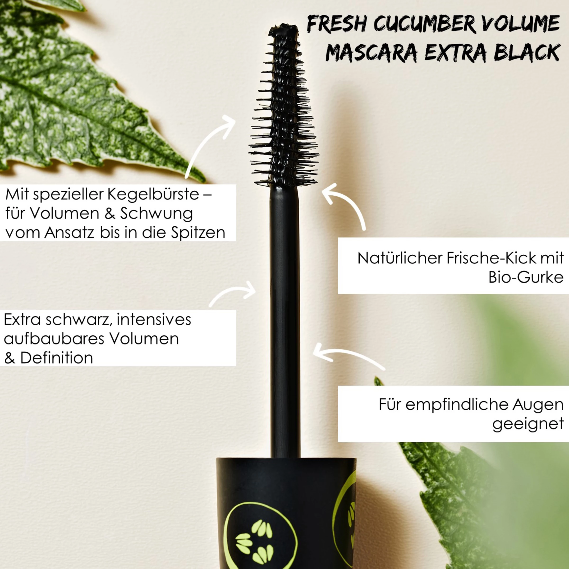 Sante Fresh Cucumber Volume Mascara Extra Black â Bild 7