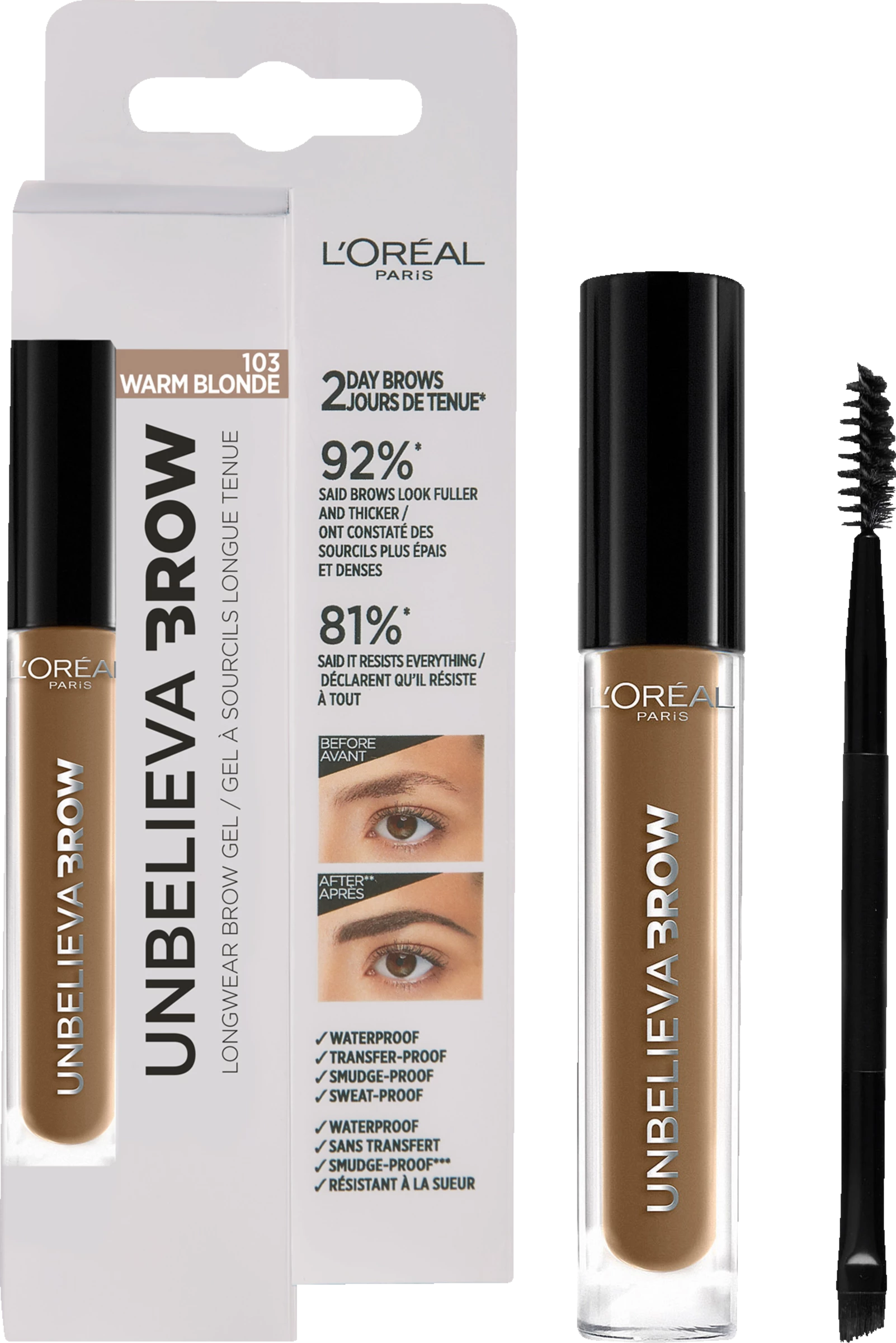 L’Oréal Paris Unbelieva Brow 103 Warm Blonde – Bild 5