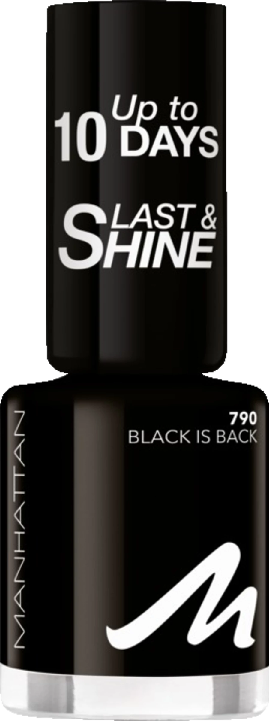 Manhattan Last & Shine Nail Polish 790 Black Is Back