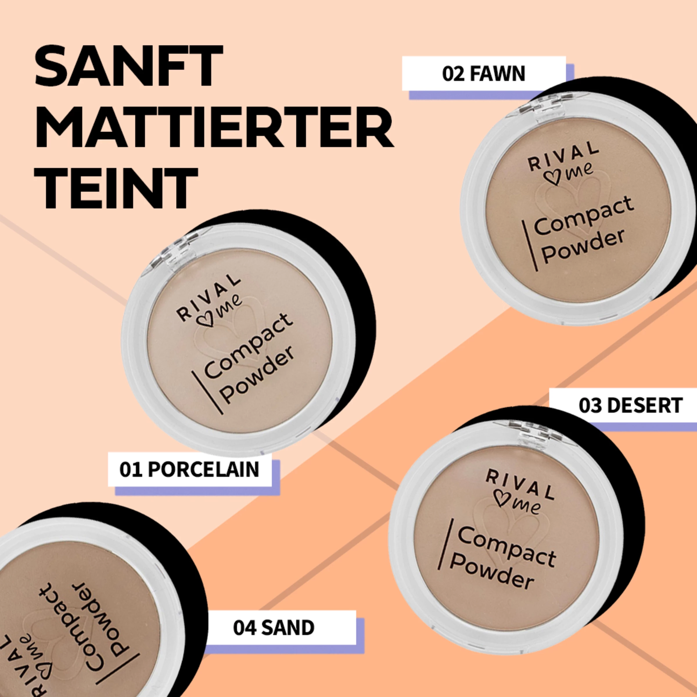 RIVAL Loves Me Compact Powder 01 Porcelain â Bild 2