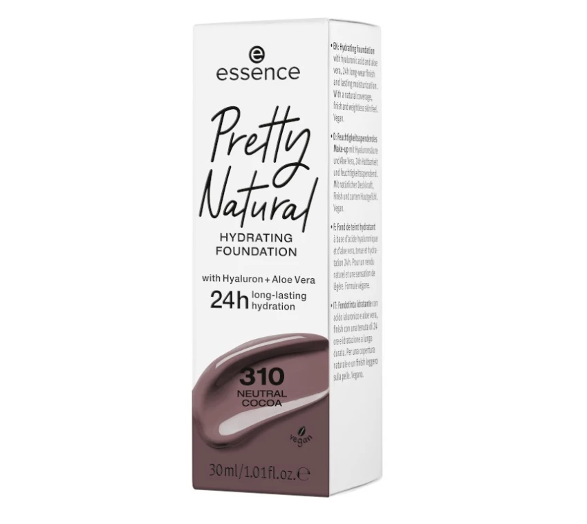 Essence Pretty Natural Hydrating Foundation 310 Neutral Cocoa