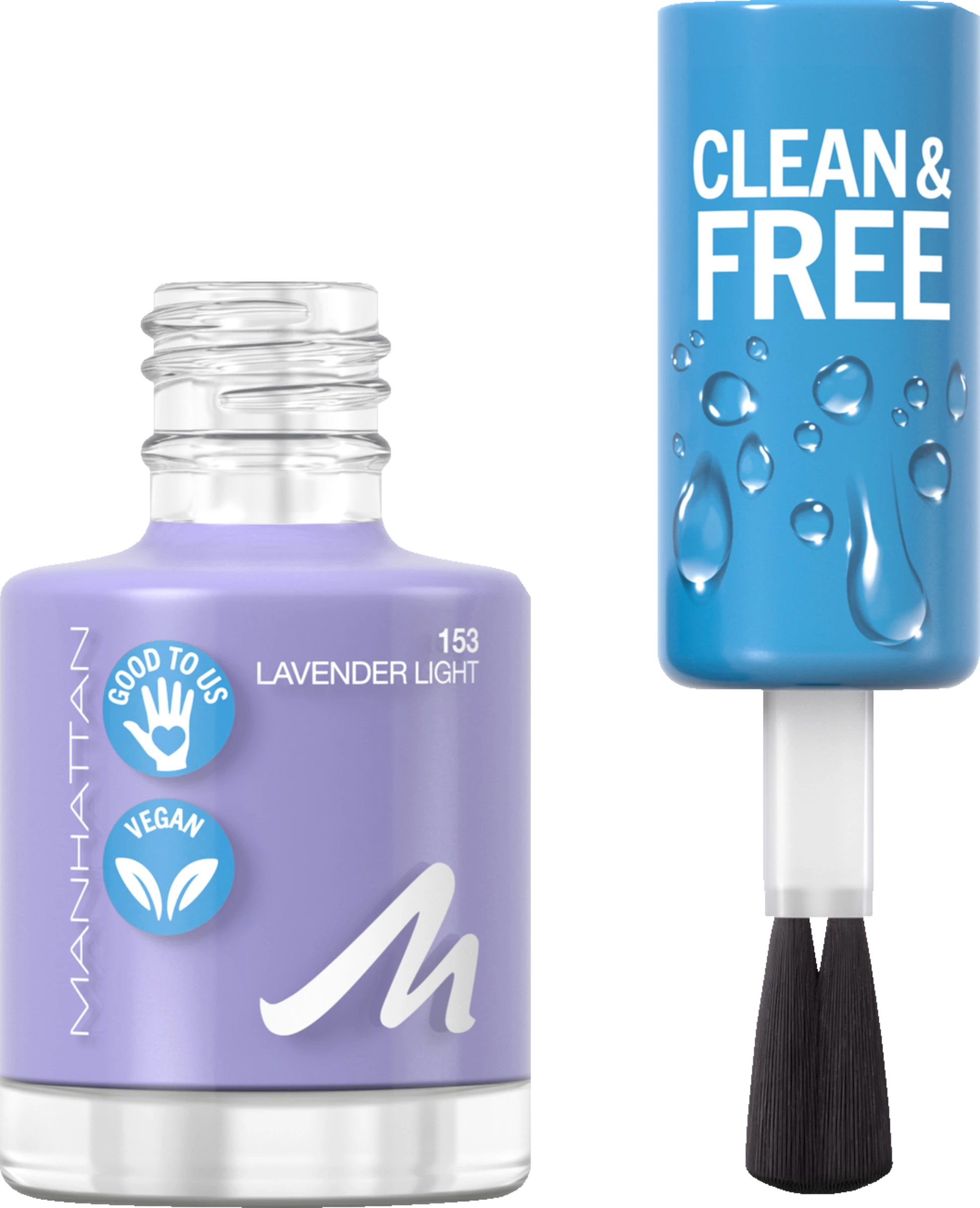 Manhattan Clean & Free Nail Polish 153 Lavender Light â Bild 2