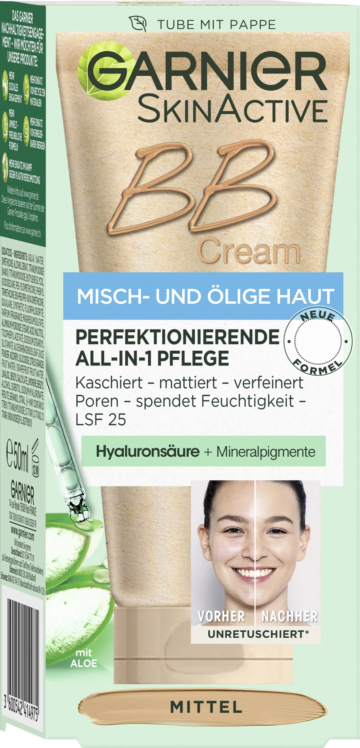 Garnier SkinActive BB Cream Misch- Und ölige Haut Mittel