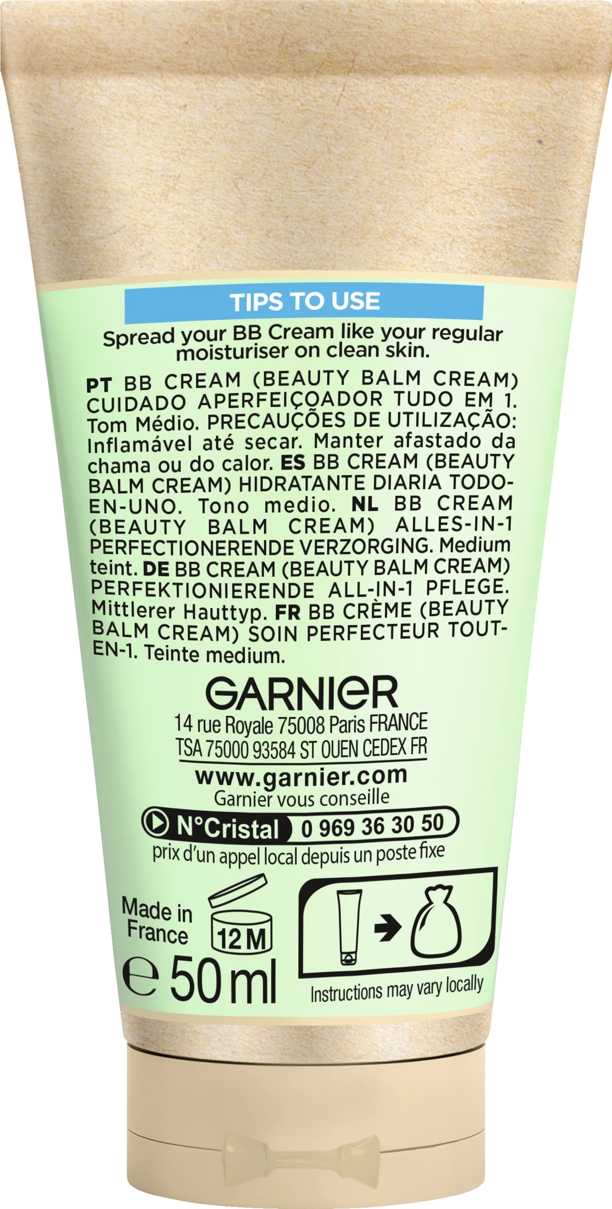 Garnier SkinActive BB Cream Misch- Und ölige Haut Mittel – Bild 3
