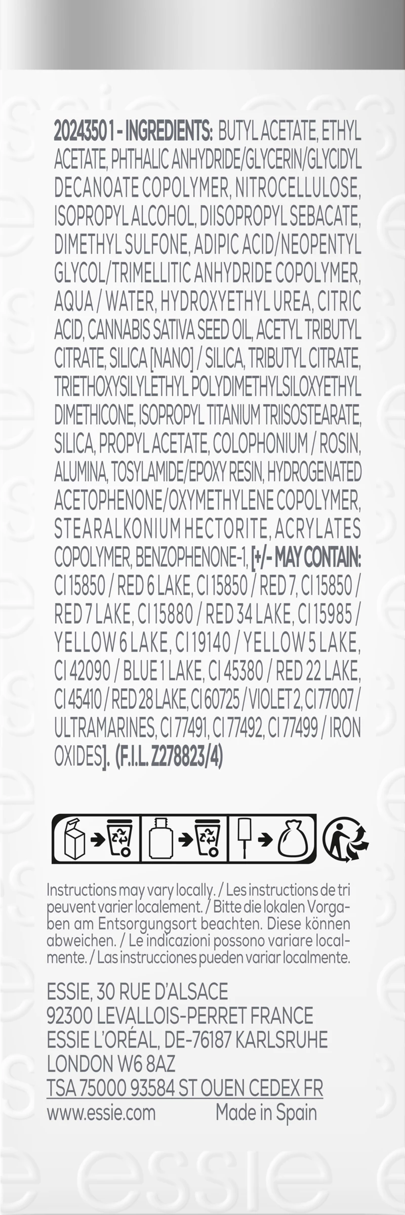 Essie Nagelhärter Hart To Resist Violett – Bild 2