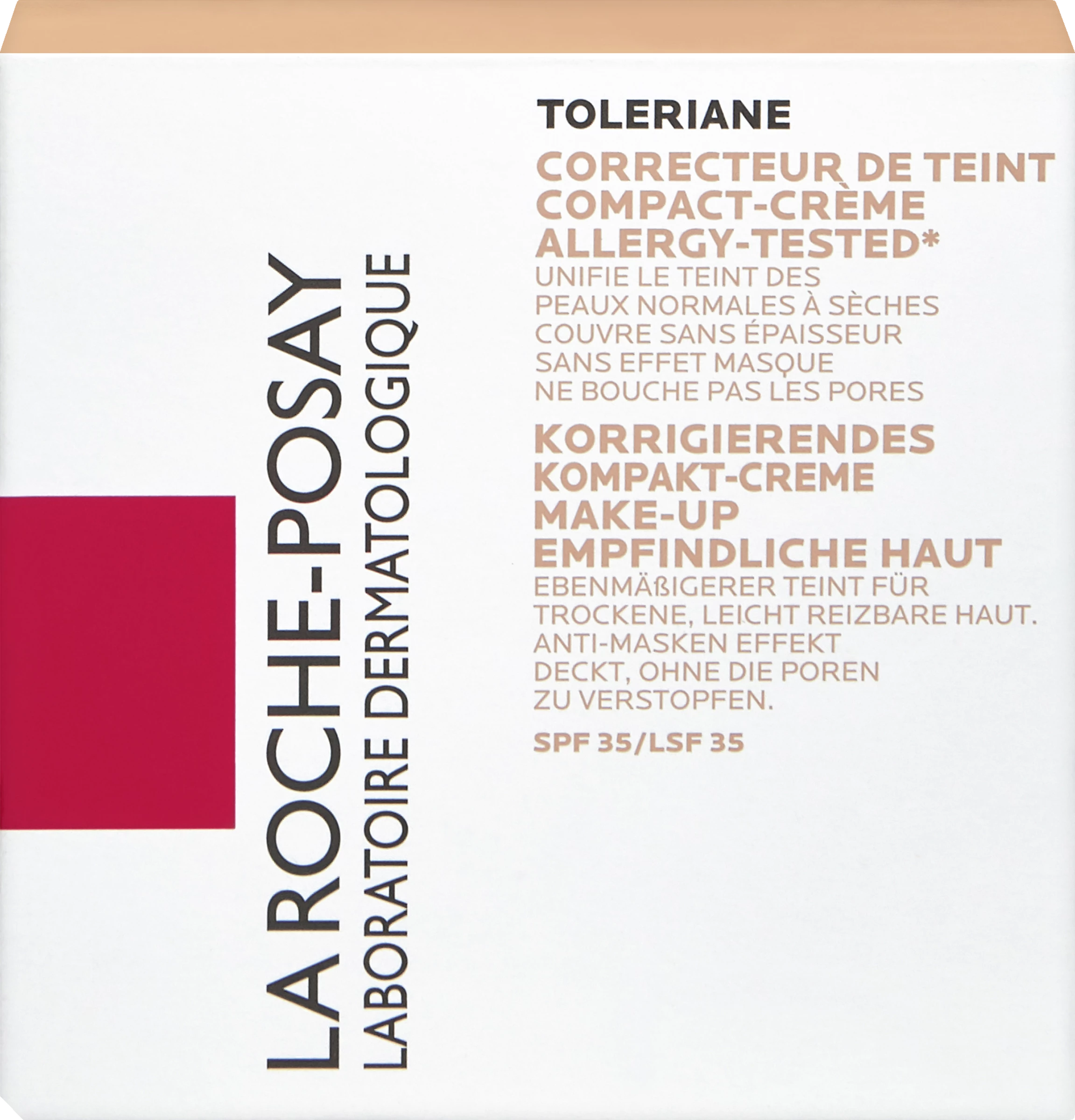 LA ROCHE-POSAY TOLERIANE Korriegierendes Kompakt-Creme-Make-up 13 Sand Beige