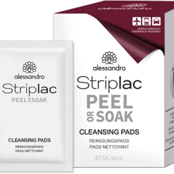 Alessandro STRIPLAC PEEL OR SOAK Reinigungstücher Set -VEGAN