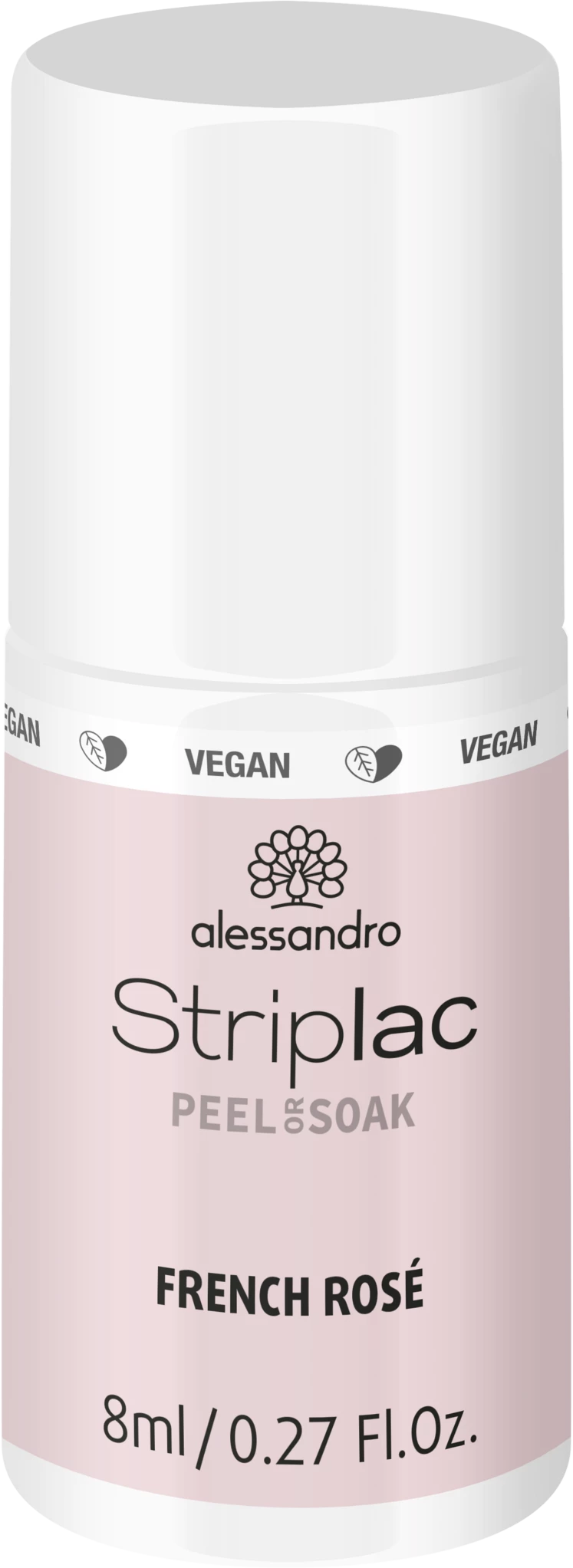 Alessandro STRIPLAC PEEL OR SOAK FRENCH ROSA -VEGAN