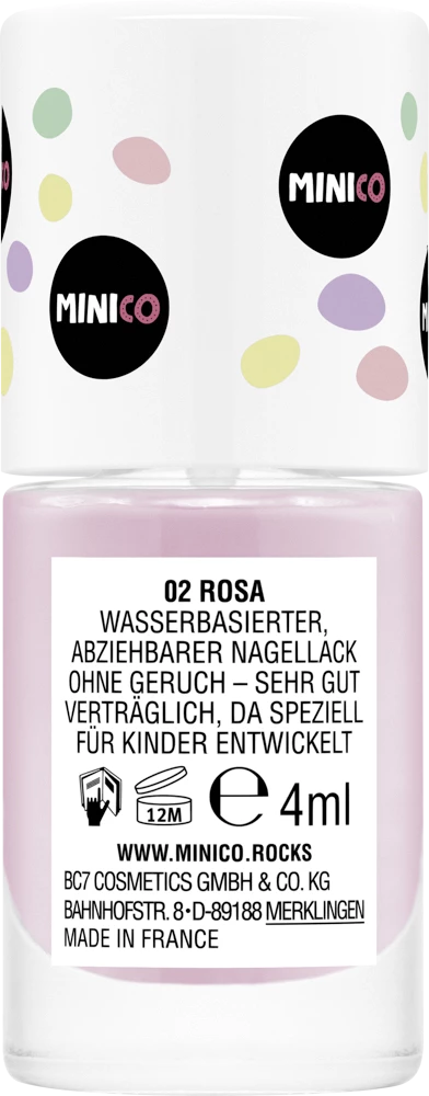 MINICO Peel-Off Nagellack 02 Rosa â Bild 6