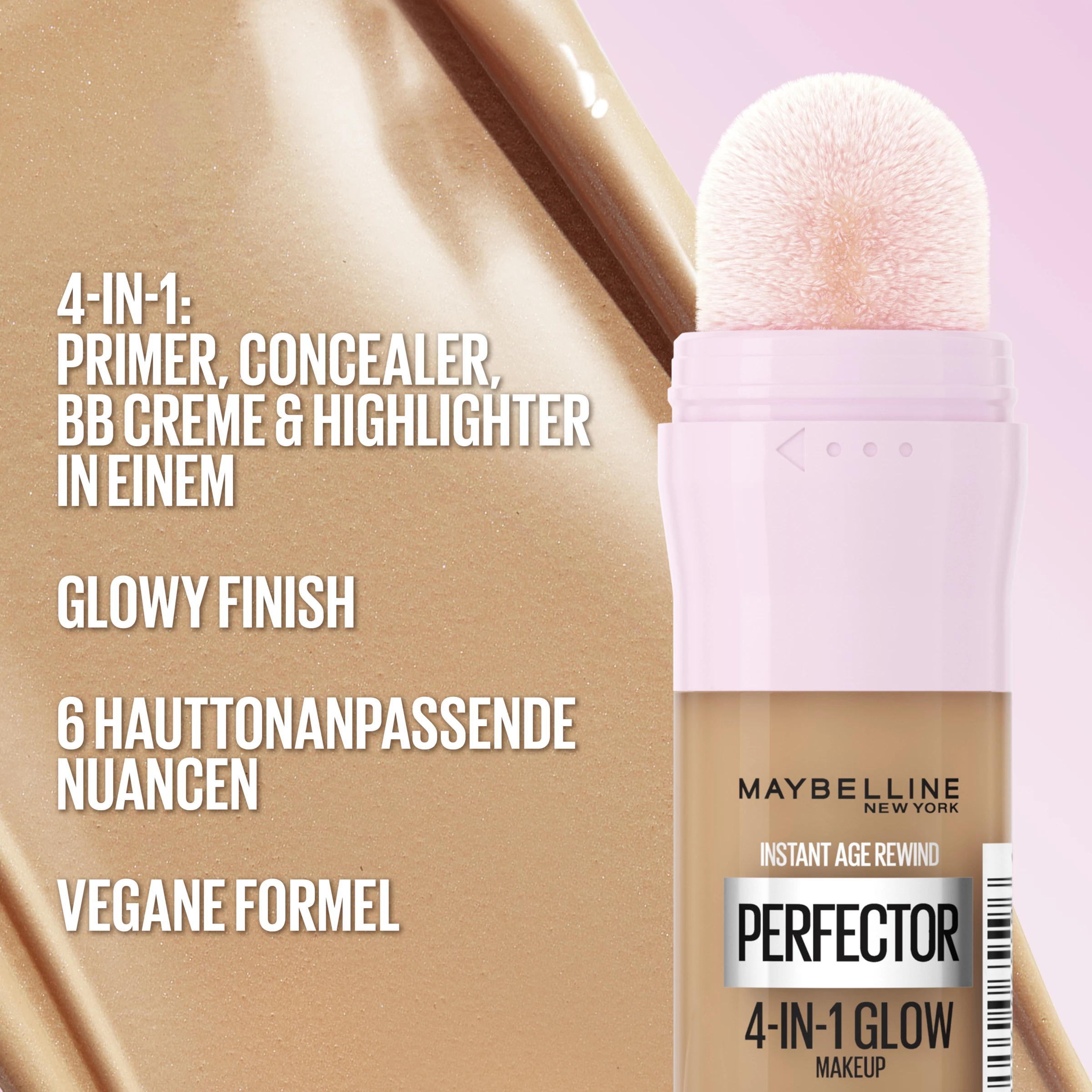 Maybelline New York Instant Perfector Glow 4-in-1 Make-Up 1.5 Light Medium â Bild 5