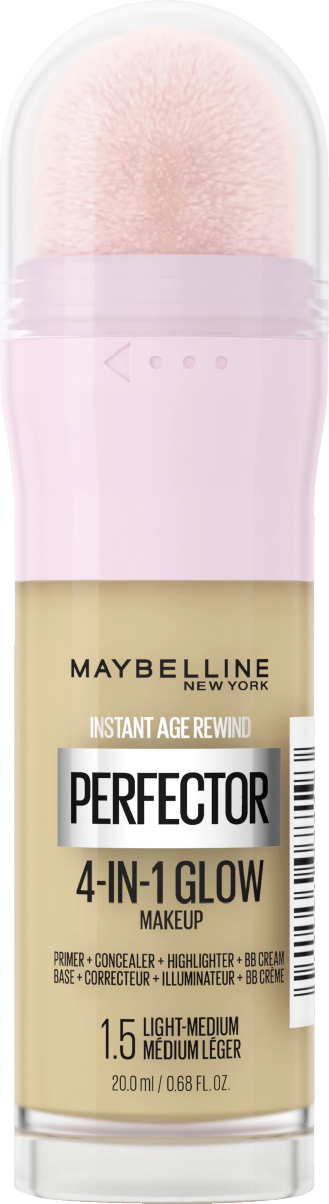 Maybelline New York Instant Perfector Glow 4-in-1 Make-Up 1.5 Light Medium