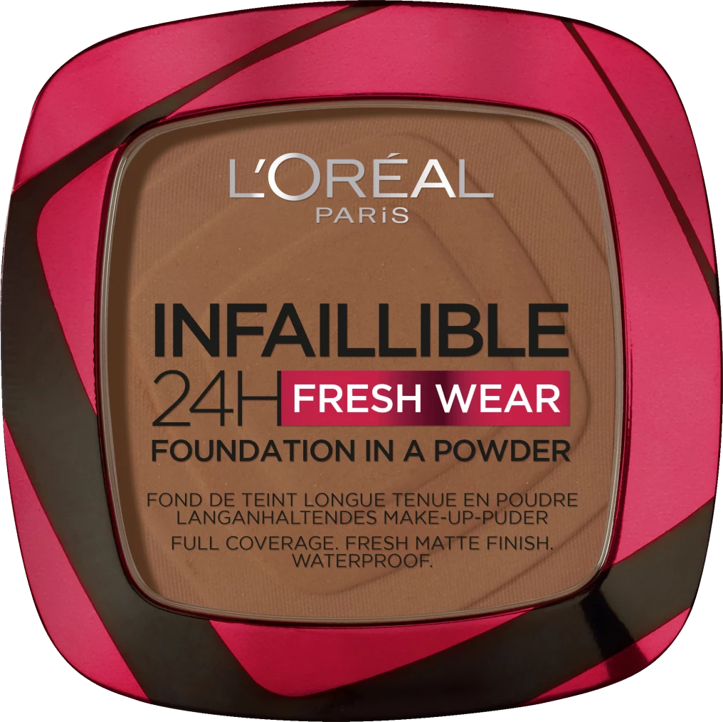 L’Oréal Paris Infaillible 24H Fresh Wear Make-Up-Puder 375 Deep Amber