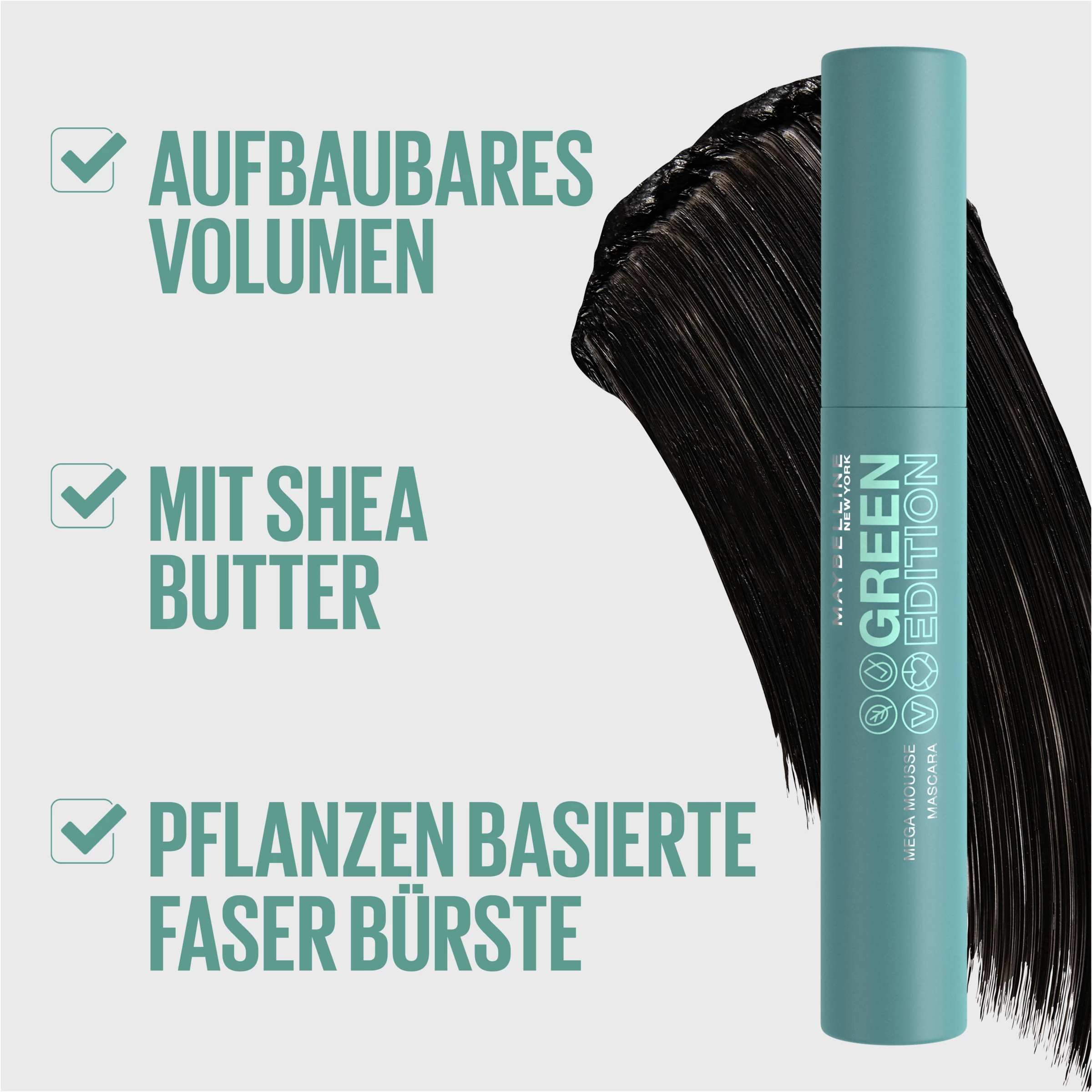 Maybelline New York GREEN EDITION Mascara VERY BLACK â Bild 7