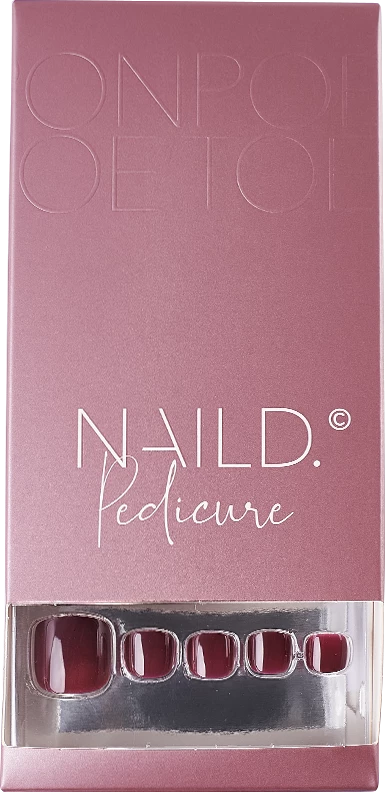 NailD Red Berries Toe Nails