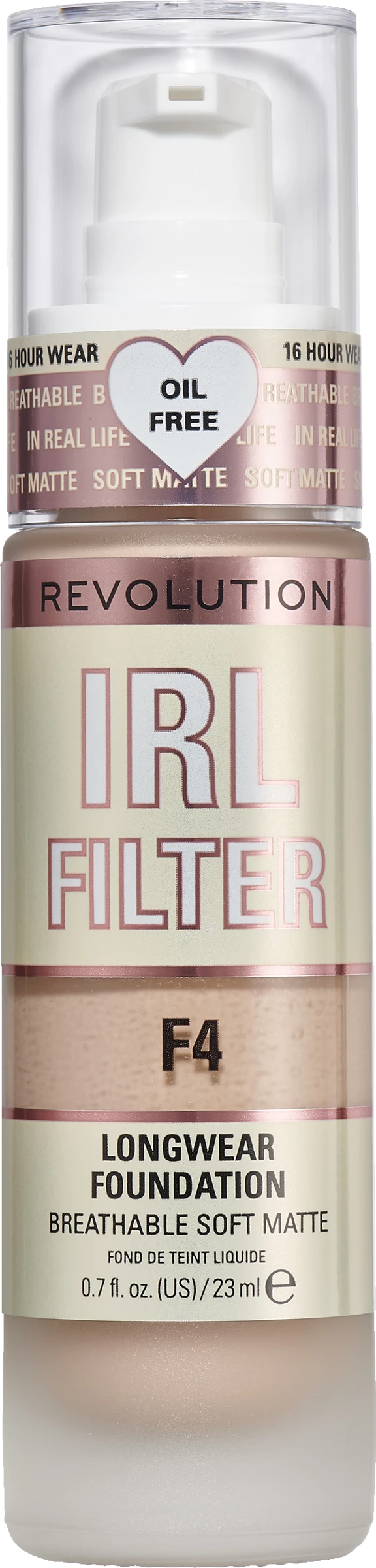 Revolution Makeup Revolution IRL Filter Longwear Foundation F4