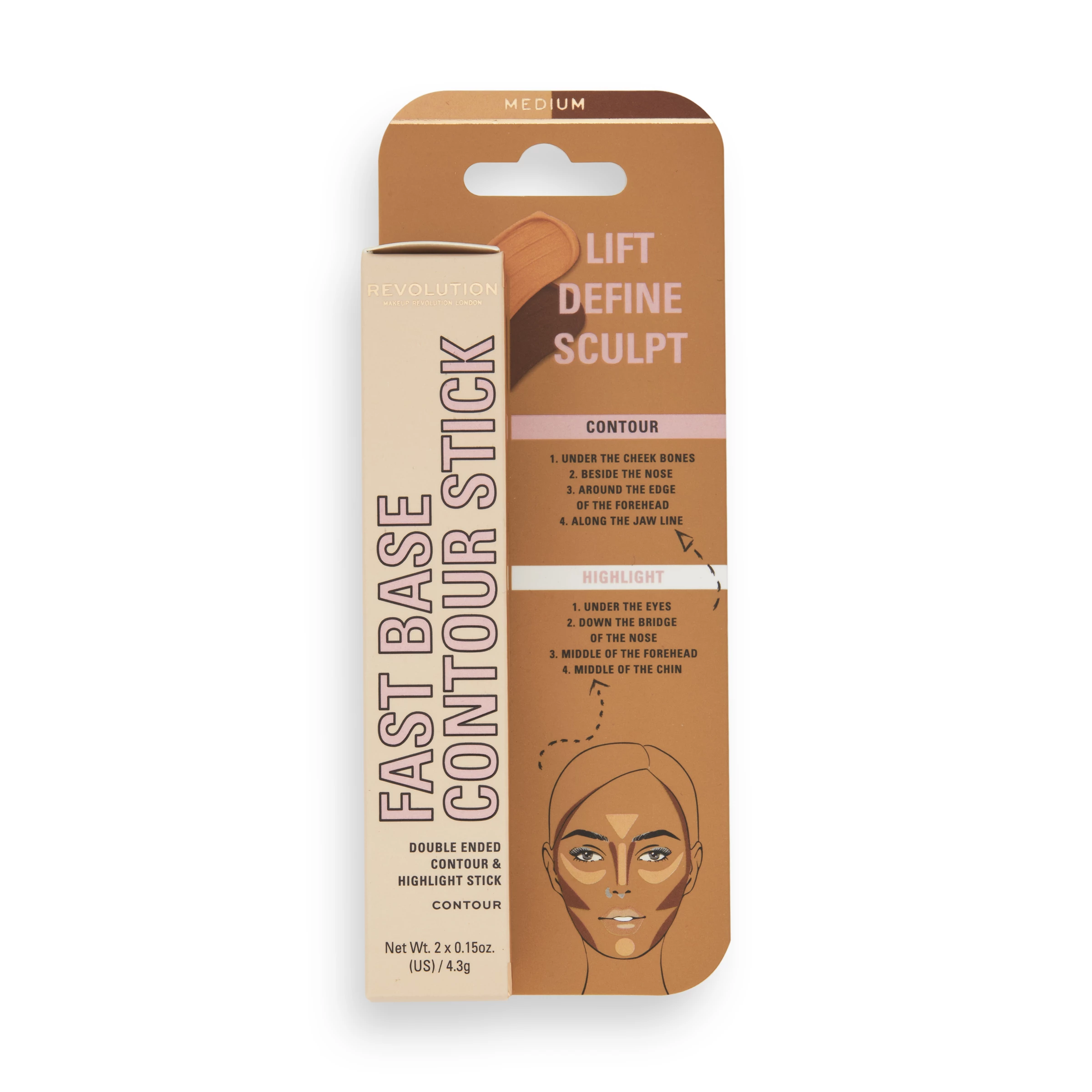 Revolution Makeup Revolution Fast Base Contour Stick Medium