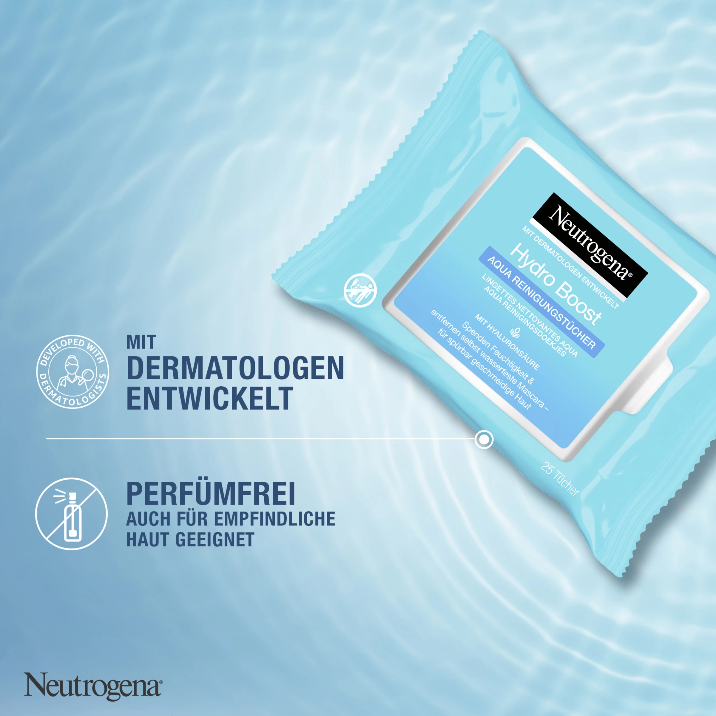 Neutrogena Hydro Boost® Aqua Reinigungstücher – Bild 4