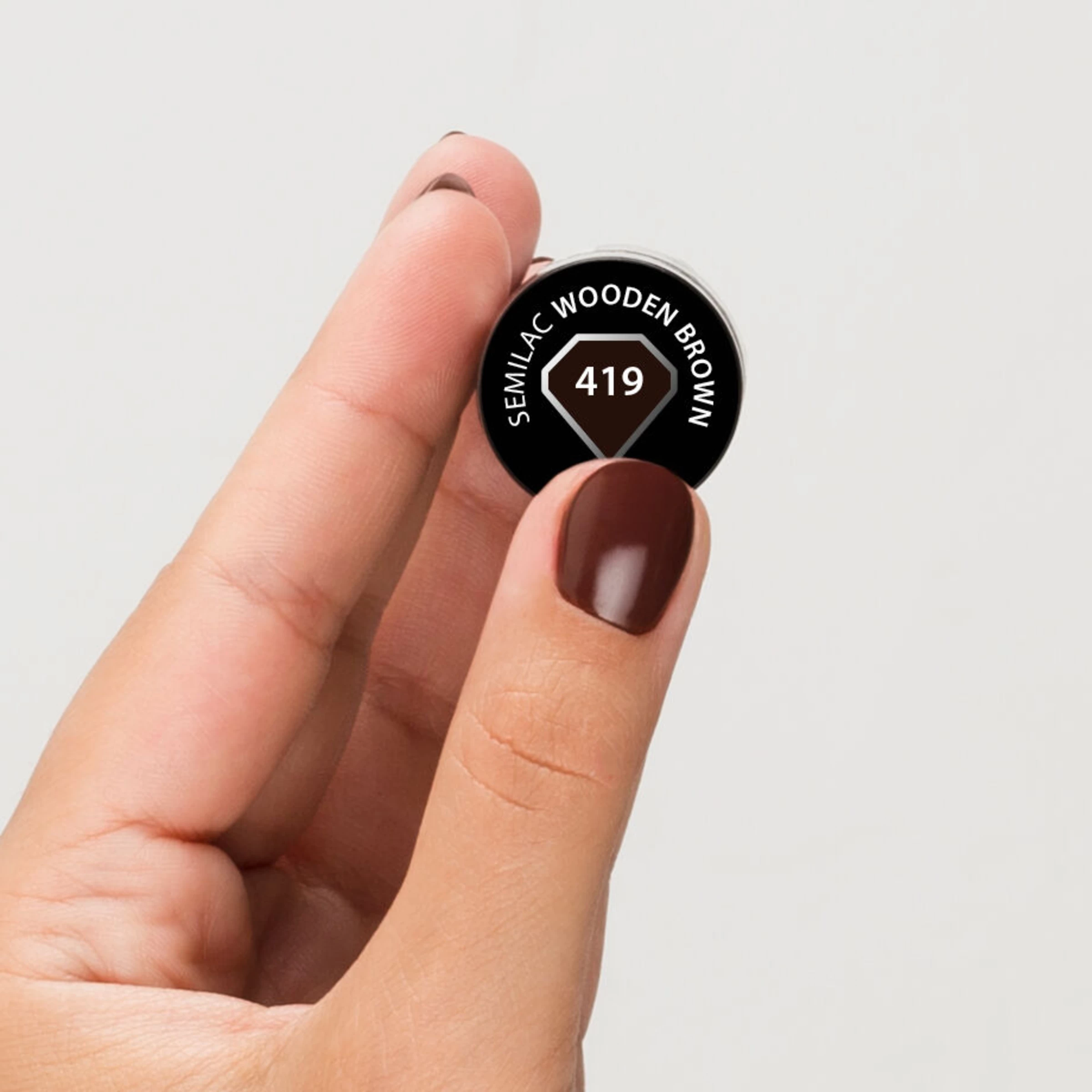 Semilac UV Nagellack 419 Wooden Brown â Bild 2