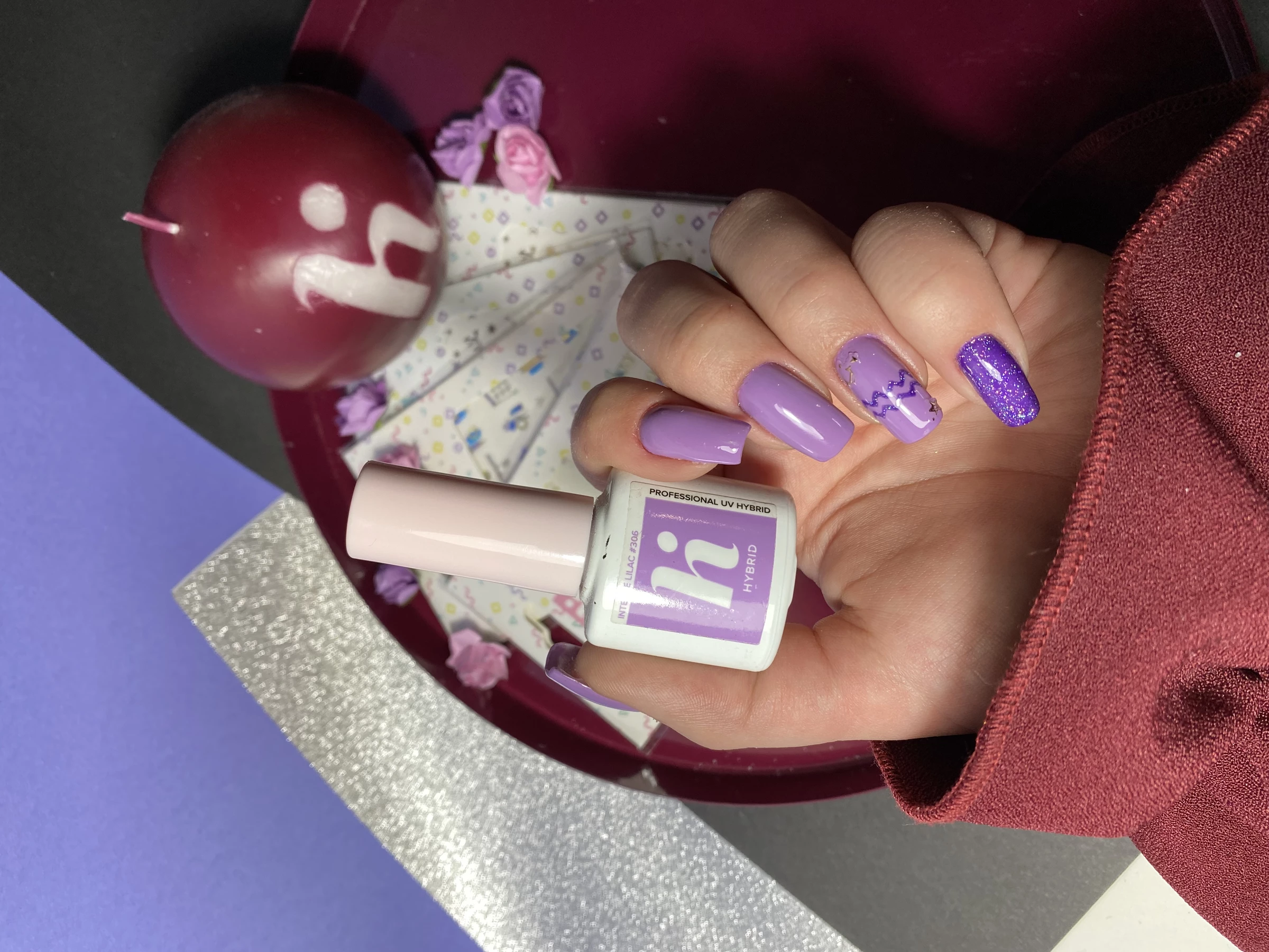 #305 Hi Hybrid Vibes UV Nagellack Aqua Lilac â Bild 2