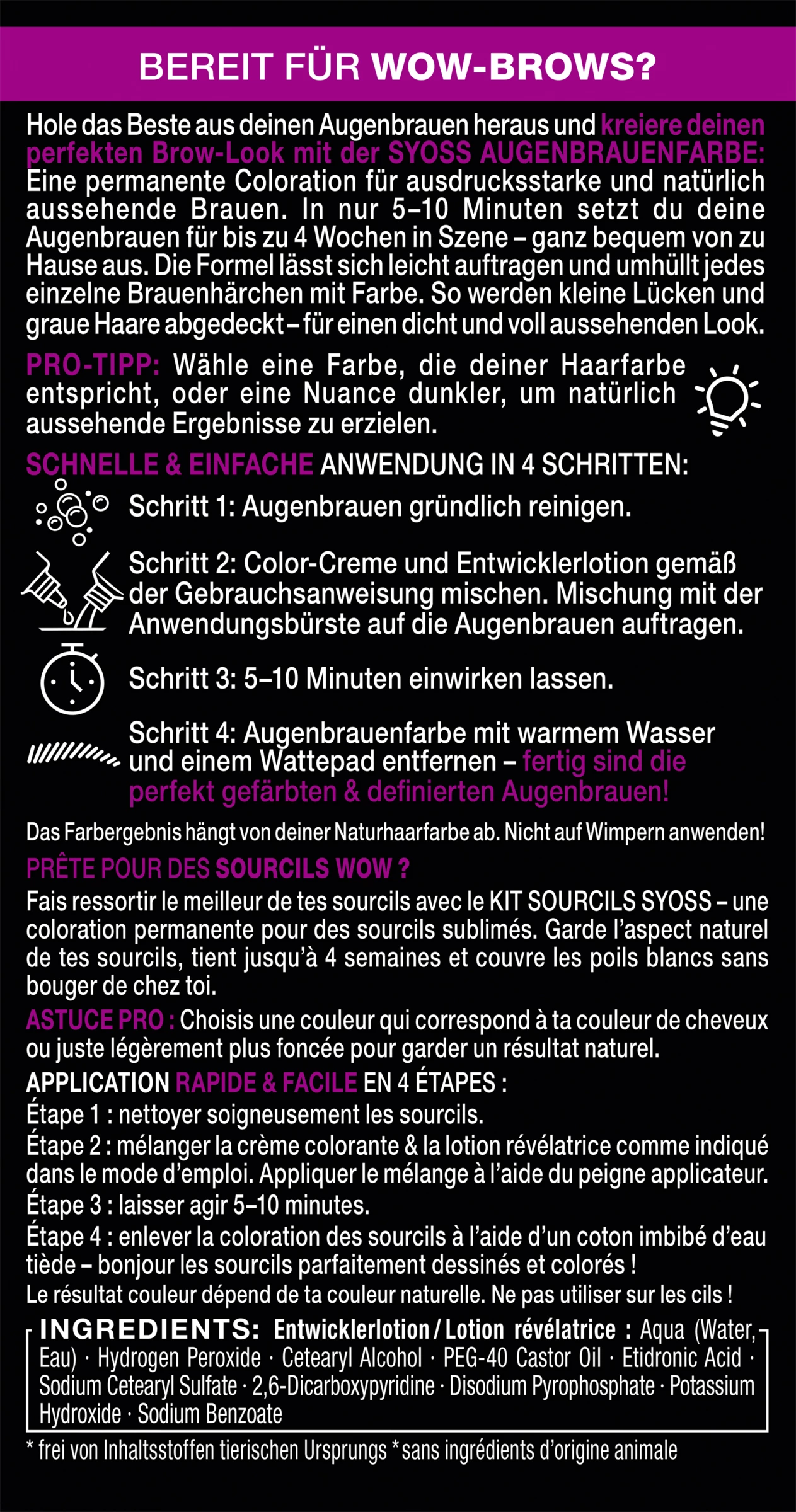 Syoss Augenbrauen Kit Hellbraun 5-1 â Bild 4