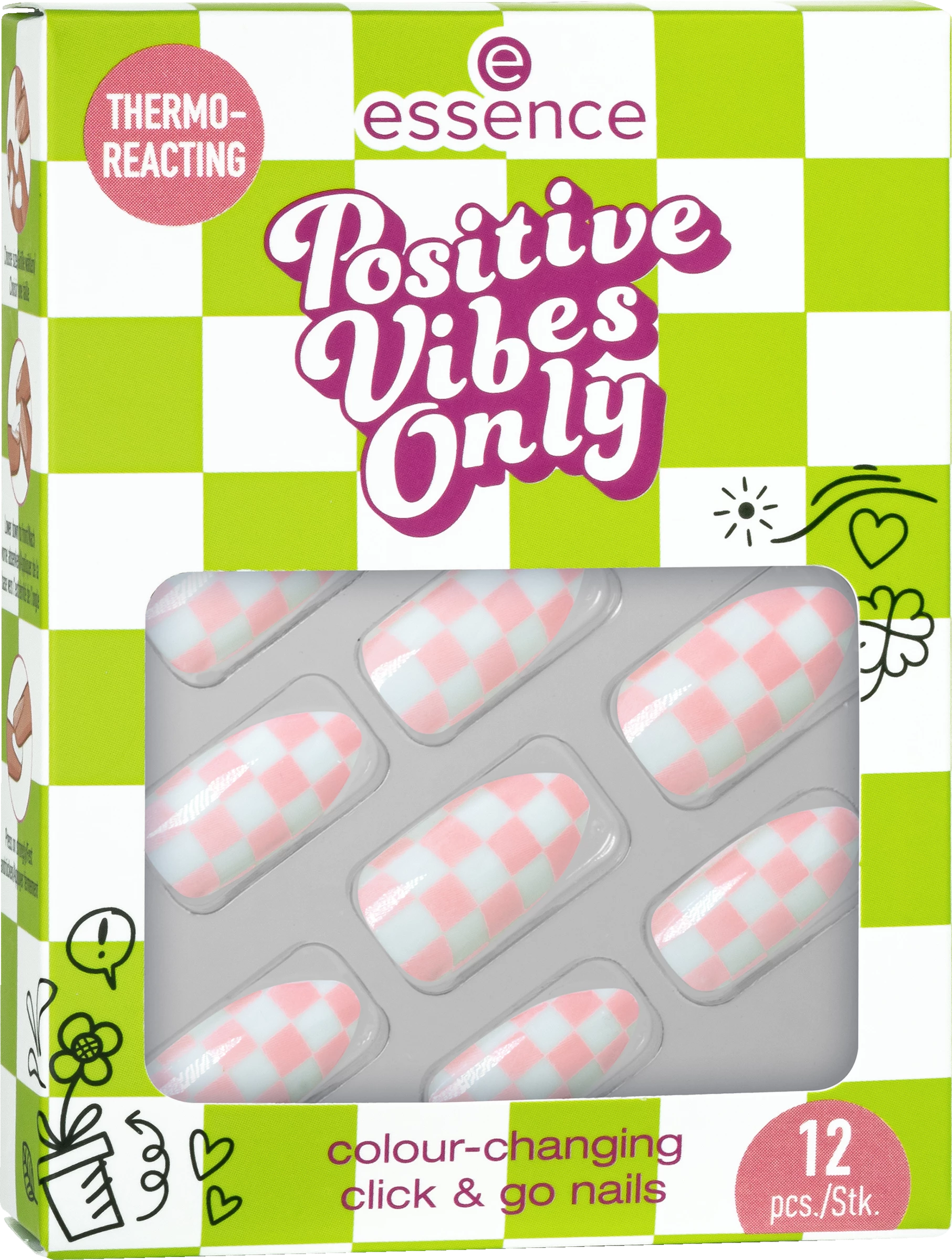 Essence Positive Vibes Only Colour-changing Click & Go Nails 01
